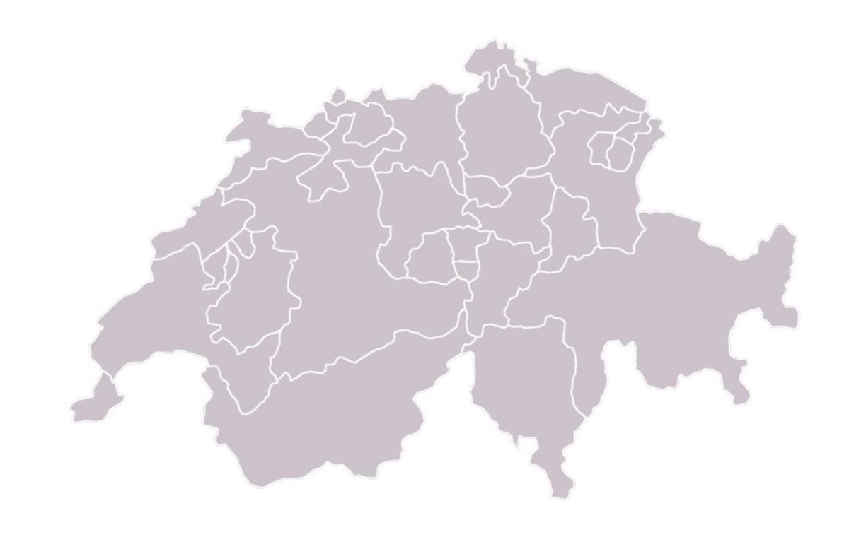 kaart blanco kaart van zwitserland