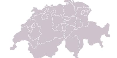 Kaart blanco kaart van zwitserland
