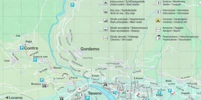 Kaart van de camping zwitserland
