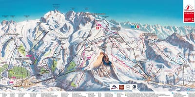 Kaart van zwitserland trail