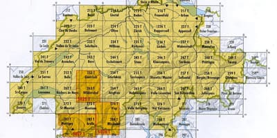 Kaart van zwitserland postcode